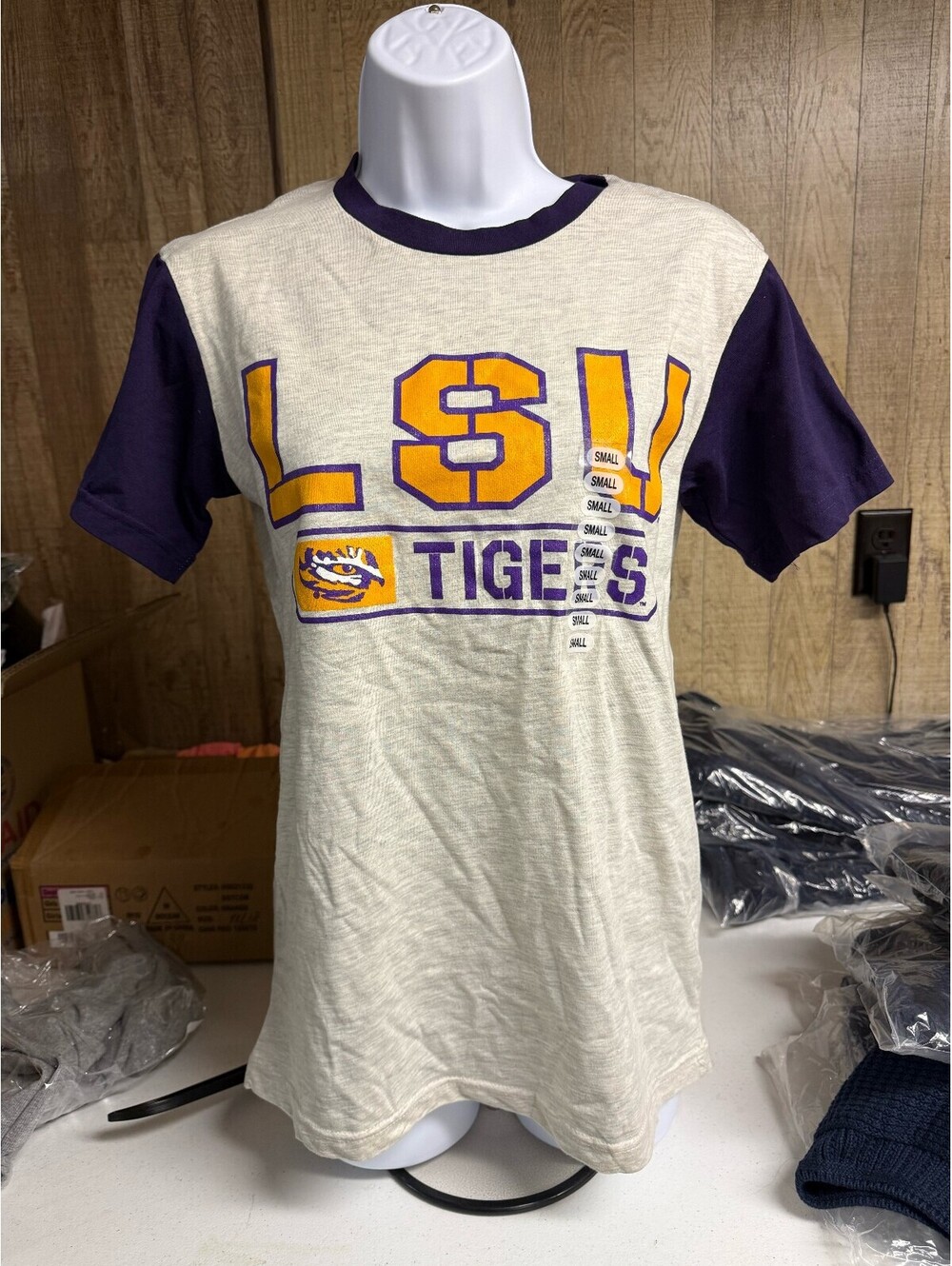 LSU Tigers Medium Ringer T-Shirt